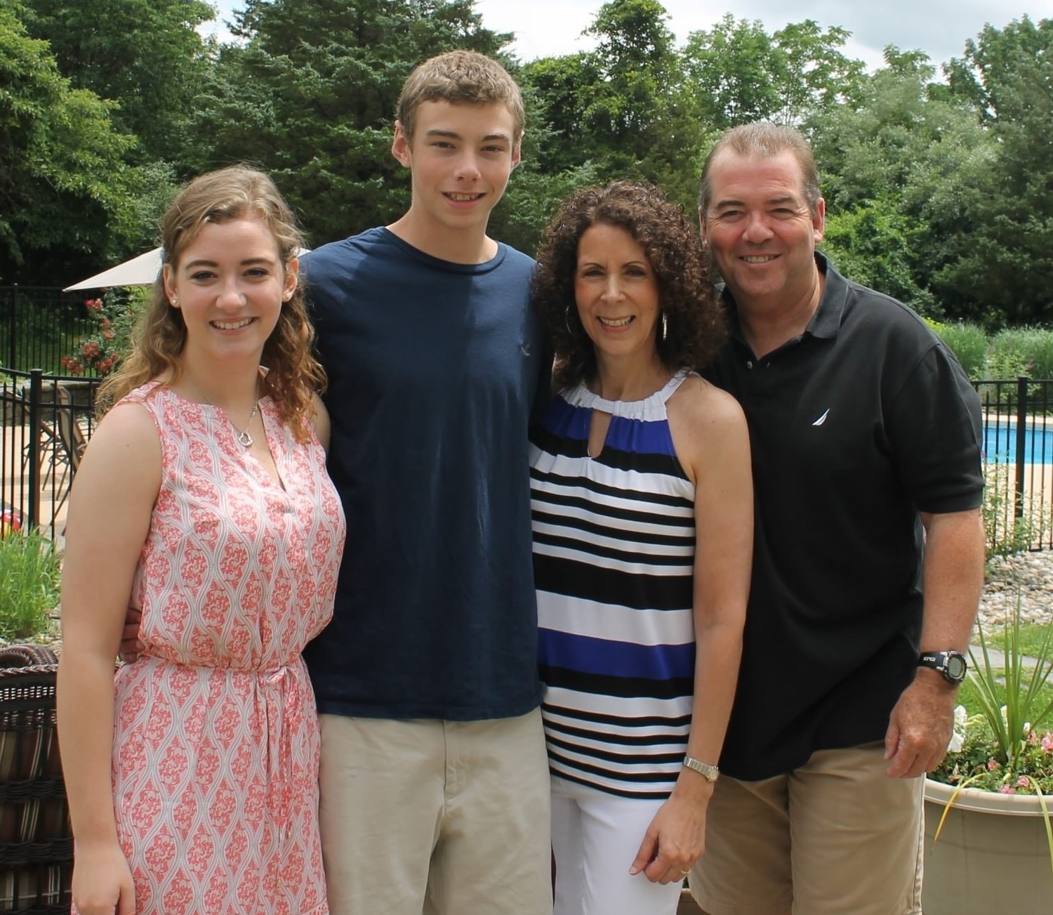 Bill spending some family time with his wife Michele, Lauren and Brendan.