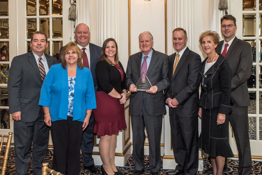 McRae Capital Management accepts finalist award at the New Jersey Family Business of the Year awards.